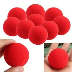 Bolas de Espuma Vermelhas - 4,5 Cm - Lotes 10 pçs